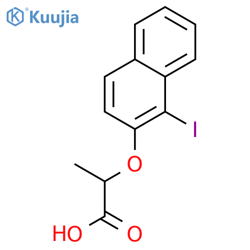 2-[(1-iodonaphthalen-2-yl)oxy]propanoic acid structure