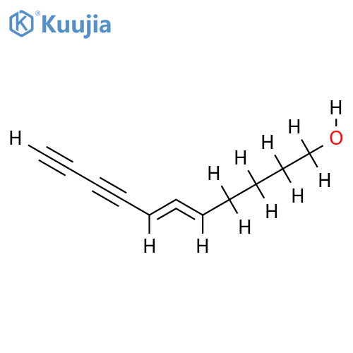 (+-)-Undeca-5,6-dien-8,10-diin-1-ol structure