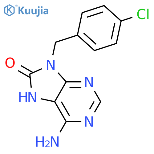 8H-Purin-8-one, 6-amino-9-[(4-chlorophenyl)methyl]-7,9-dihydro- structure