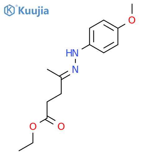 Pentanoic acid, 4-[(4-methoxyphenyl)hydrazono]-, ethyl ester structure