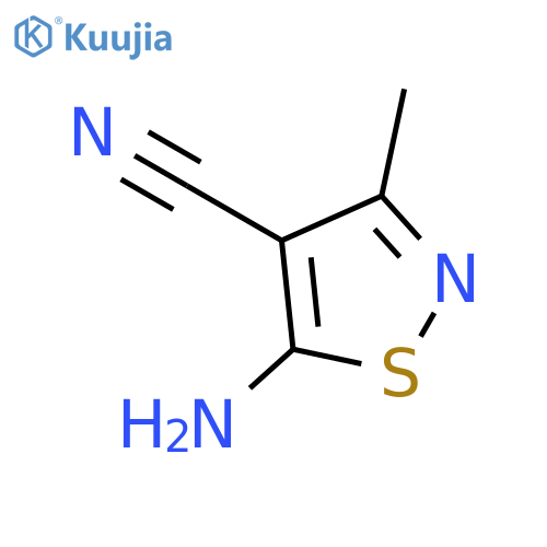 5-Amino-3-methyl-isothiazole-4-carbonitrile structure