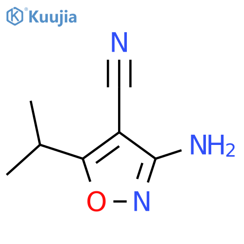 3-Amino-5-isopropylisoxazole-4-carbonitrile structure