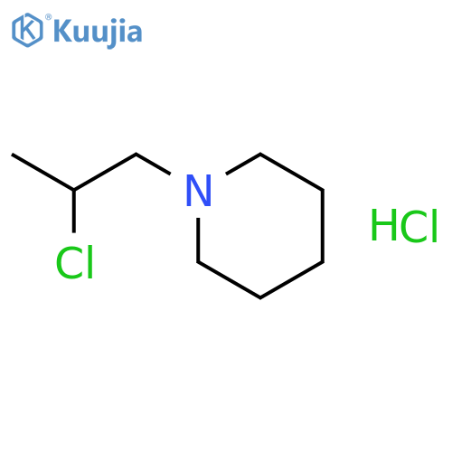 Piperidine, 1-(2-chloropropyl)-, hydrochloride structure