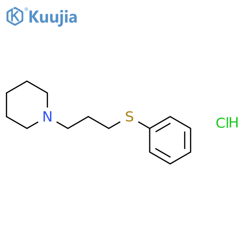 Piperidine,1-[3-(phenylthio)propyl]-, hydrochloride (1:1) structure