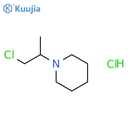 1-(2-Chloro-1-methylethyl)piperidine hydrochloride structure