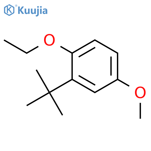 Benzene, 2-(1,1-dimethylethyl)-1-ethoxy-4-methoxy- structure