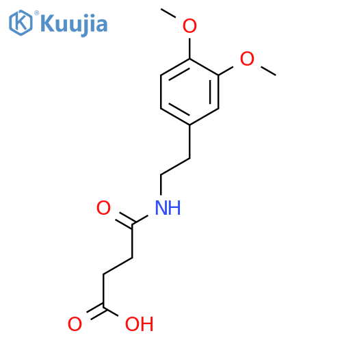 Butanoic acid, 4-[[2-(3,4-dimethoxyphenyl)ethyl]amino]-4-oxo- structure