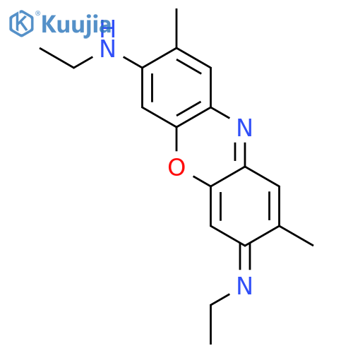 Phenoxazin-5-ium, 3,7-bis(ethylamino)-2,8-dimethyl-, perchlorate structure