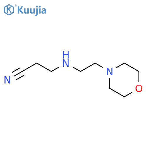 3-{[2-(morpholin-4-yl)ethyl]amino}propanenitrile structure
