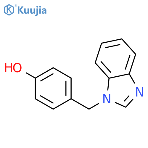 Phenol, 4-(1H-benzimidazol-1-ylmethyl)- structure