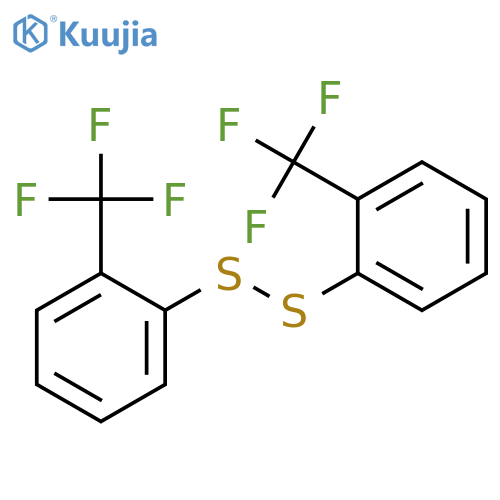 Disulfide, bis[2-(trifluoromethyl)phenyl] structure