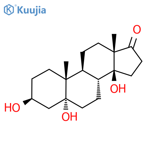 Androstan-17-one, 3,5,14-trihydroxy-, (3beta,5alpha,14beta)- structure