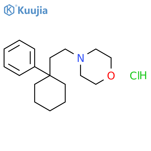 Morpholine, 4-(2-(1-phenylcyclohexyl)ethyl)-, hydrochloride structure