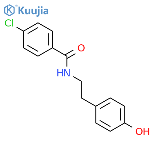 4-Chloro-N-2-(4-hydroxyphenyl)ethylbenzamide structure