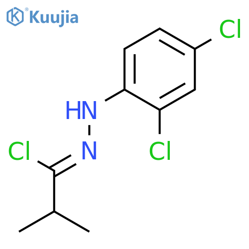 Propanehydrazonoyl chloride, N-(2,4-dichlorophenyl)-2-methyl- structure