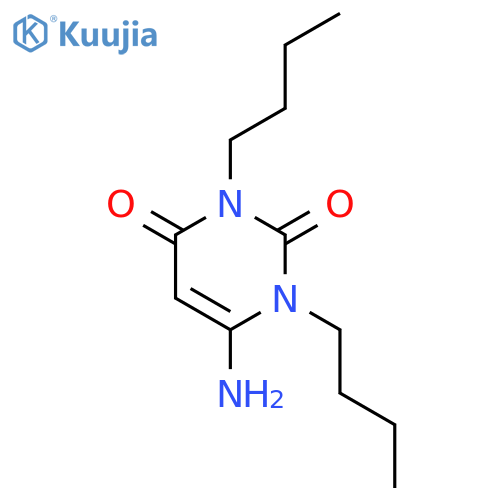 6-Amino-1,3-dibutyluracil structure