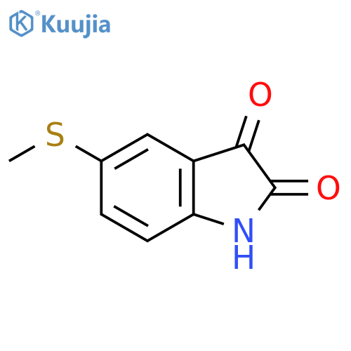 5-(methylsulfanyl)-2,3-dihydro-1H-indole-2,3-dione structure
