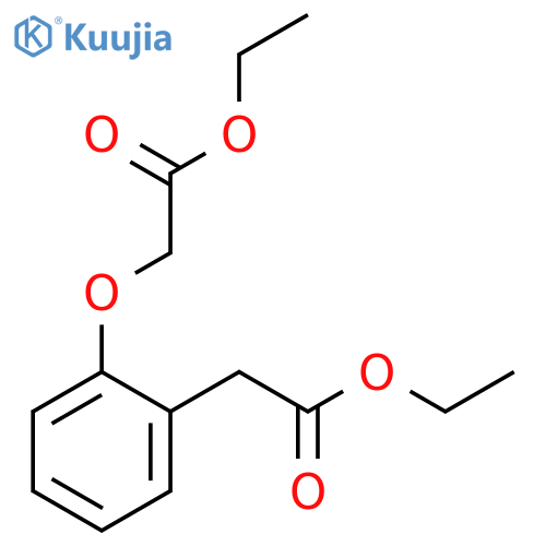 Benzeneacetic acid, 2-(2-ethoxy-2-oxoethoxy)-, ethyl ester structure