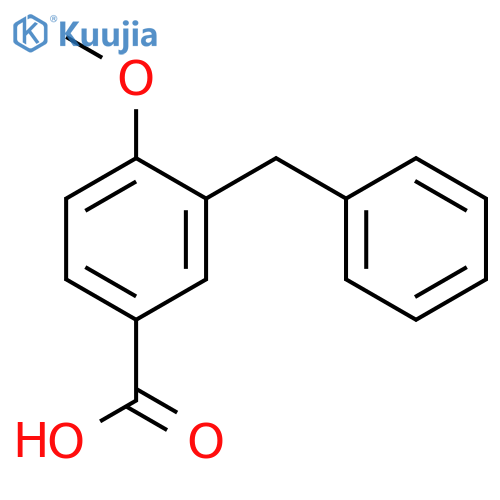 3-Benzyl-4-methoxybenzoic acid structure