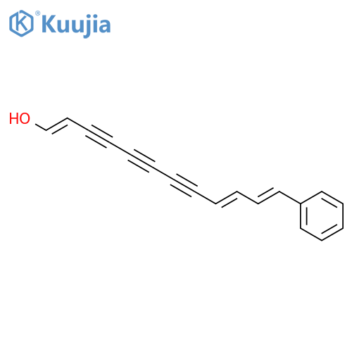 1,9,11-Dodecatriene-3,5,7-triyn-1-ol, 12-phenyl- structure