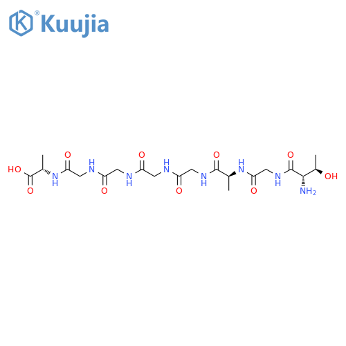 L-Alanine, L-threonylglycyl-L-alanylglycylglycylglycylglycyl- structure
