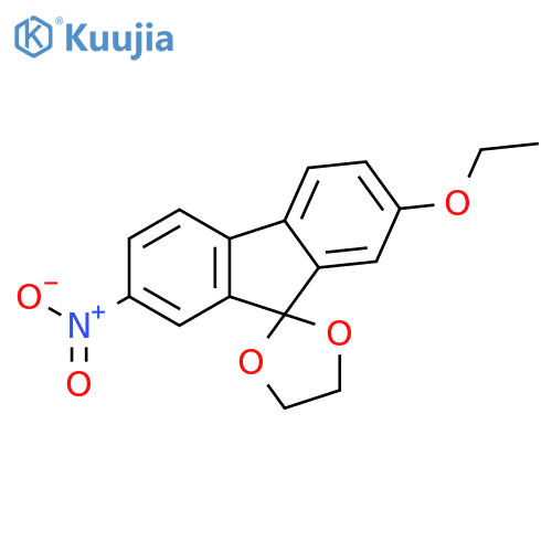Spiro[1,3-dioxolane-2,9'-[9H]fluorene], 2'-ethoxy-7'-nitro- structure