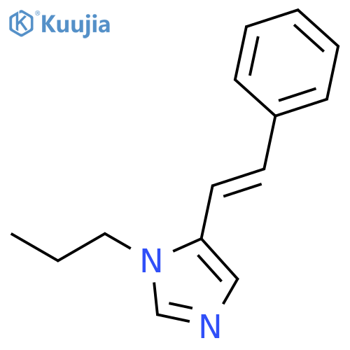 1H-Imidazole, 5-(2-phenylethenyl)-1-propyl- structure