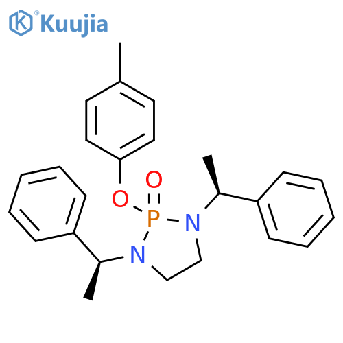 1,3,2-Diazaphospholidine, 2-(4-methylphenoxy)-1,3-bis[(1S)-1-phenylethyl]-, 2-oxide structure