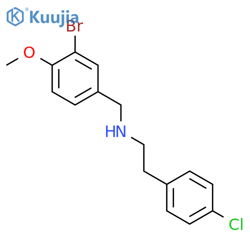 N-(3-bromo-4-methoxybenzyl)-2-(4-chlorophenyl)ethanamine structure
