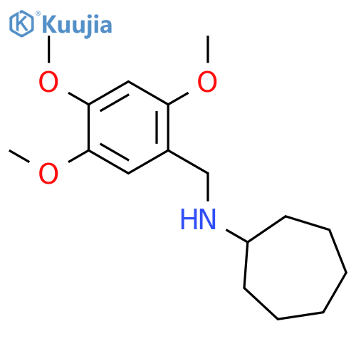 N-(2,4,5-Trimethoxybenzyl)cycloheptanamine structure