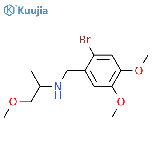 (2-bromo-4,5-dimethoxybenzyl)(2-methoxy-1-methylethyl)amine structure
