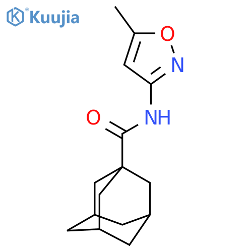 Adamantanyl-N-(5-methylisoxazol-3-YL)formamide structure