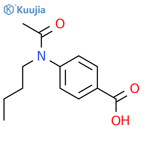 4-Acetyl(butyl)aminobenzoic acid structure