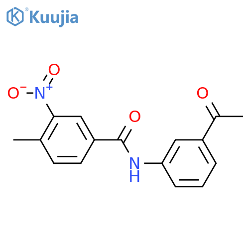 N-(3-Acetylphenyl)-4-methyl-3-nitrobenzamide structure