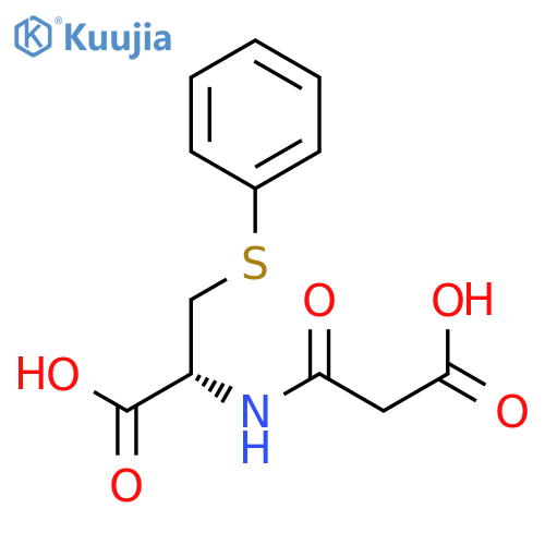 Cysteine, N-(carboxyacetyl)-S-phenyl- structure