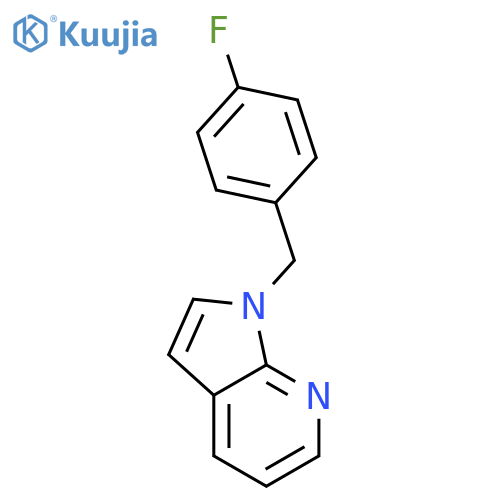 1H-Pyrrolo[2,3-b]pyridine, 1-[(4-fluorophenyl)methyl]- structure