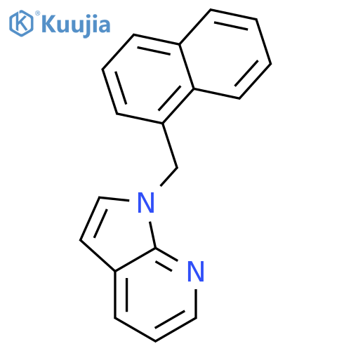 1H-Pyrrolo[2,3-b]pyridine, 1-(1-naphthalenylmethyl)- structure