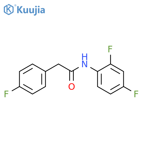 N-(2,4-difluorophenyl)-2-(4-fluorophenyl)acetamide structure