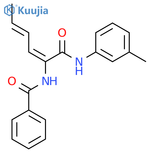 Benzamide,N-[1-[[(3-methylphenyl)amino]carbonyl]-1,3-pentadien-1-yl]- structure