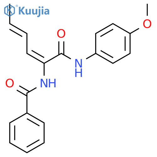 Benzamide,N-[1-[[(4-methoxyphenyl)amino]carbonyl]-1,3-pentadien-1-yl]- structure