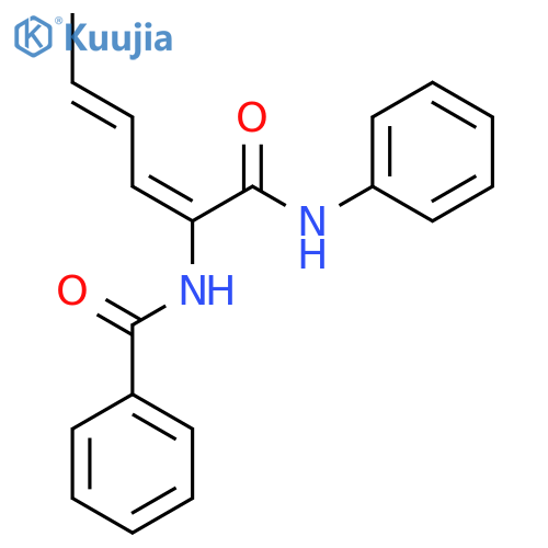 Benzamide,N-[1-[(phenylamino)carbonyl]-1,3-pentadien-1-yl]- structure