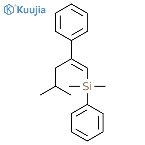 Silane, dimethyl[(1E)-4-methyl-2-phenyl-1-pentenyl]phenyl- structure
