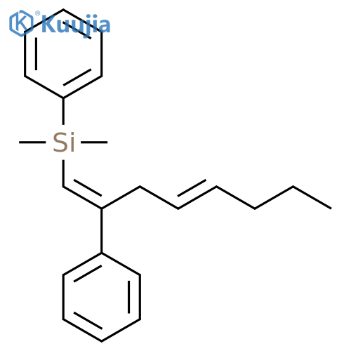 Silane, dimethylphenyl[(1E,4E)-2-phenyl-1,4-octadienyl]- structure