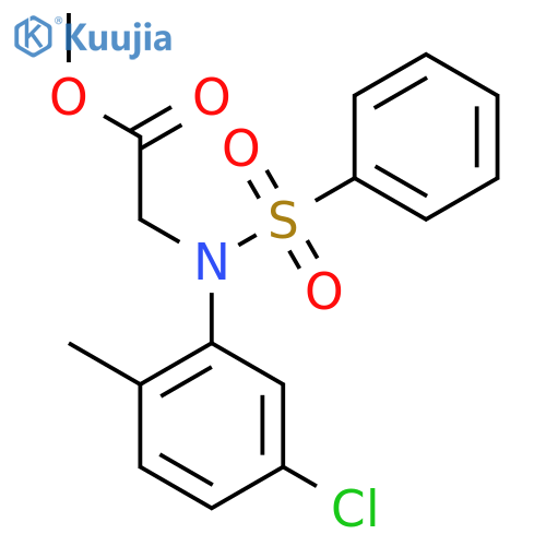 Methyl N-(5-chloro-2-methylphenyl)-N-(phenylsulfonyl)glycinate structure