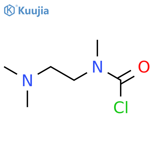 N-2-(dimethylamino)ethyl-N-methylcarbamoyl chloride structure