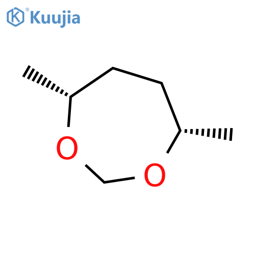 1,3-Dioxepane, 4,7-dimethyl-, cis- structure