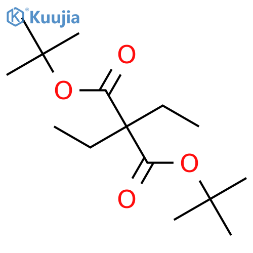 Propanedioic acid, diethyl-, bis(1,1-dimethylethyl) ester structure