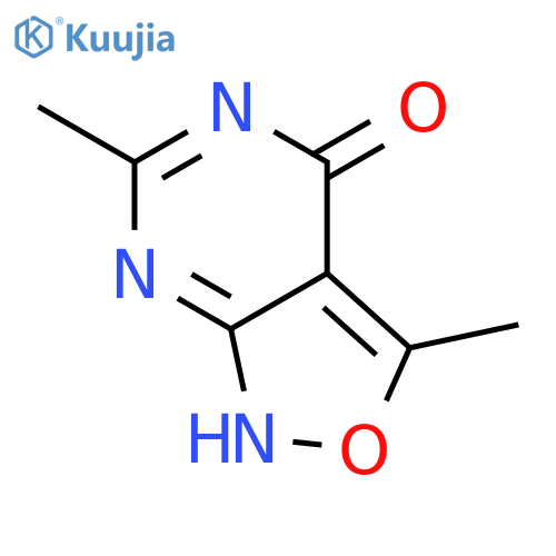 Isoxazolo[3,4-d]pyrimidin-4(1H)-one, 3,6-dimethyl- (9CI) structure