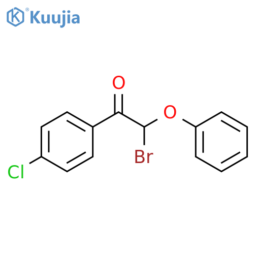 Ethanone, 2-bromo-1-(4-chlorophenyl)-2-phenoxy- structure