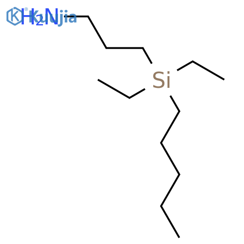 1-Propanamine,3-(diethylpentylsilyl)- structure